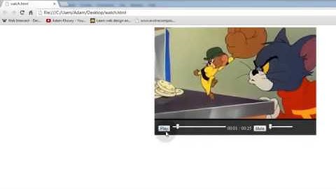 ‪4  HTML5 Custom Video Controls JavaScript Volume Programming Tutorial‬‏   YouTube 360p