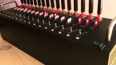 GSM/GPRS Modem Pool 16 Ports RS232 Interface Wavecom Q24Plus