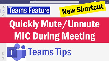 How to Quickly Temporarily Unmute Your Mic During A Teams Meeting | Teams Unmute Shortcut