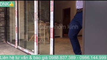 Mẫu cửa lùa 3 ray nhôm xingfa bản 85 siêu êm và hướng dẫn trừ cửa lùa 3 ray bản 85