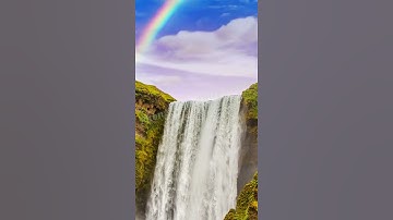 Ngắm thác nước và cầu vòng mọc -  Watching waterfalls and rainbows grow #short