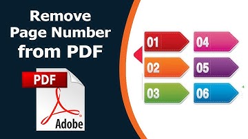 How to remove page numbers in pdf file using Adobe Acrobat Pro DC