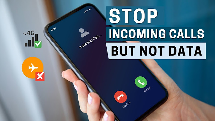 Stop All Incoming Calls without Flight/Airplane Mode