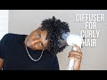 How to use a diffuser for curly hair men