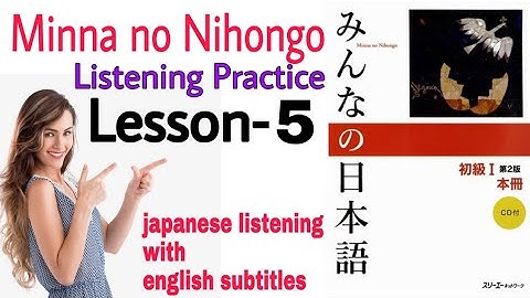 Minna No Nihongo Lesson-5 |Listening | Japanese conversation with English subtitles N5