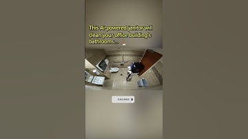 Effortless Bathroom Cleaning with Ai-powered Janitor! #ai #chatgpt #techtips #robotics