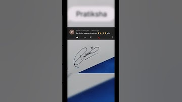 Pratiksha name signature | signature in college short video #viral #signature #shorts #art @BhaWin5