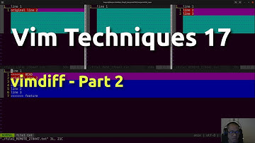 Vim Techniques 17 - vimdiff (part 2)
