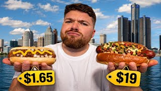 Detroit’s Cheapest vs Most Expensive Coney Island Hot Dog!