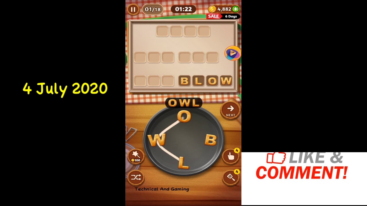 Word Cookies Bake Off July 4 2020 Answer | Word Cookies Weekend Bake Off