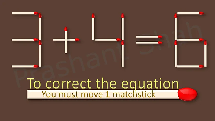 Matchstick Puzzle 3+4=6