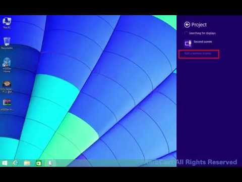 AerbCast Wireless Display Dongle Set Up WIDI Mirror for Windows 8.1+