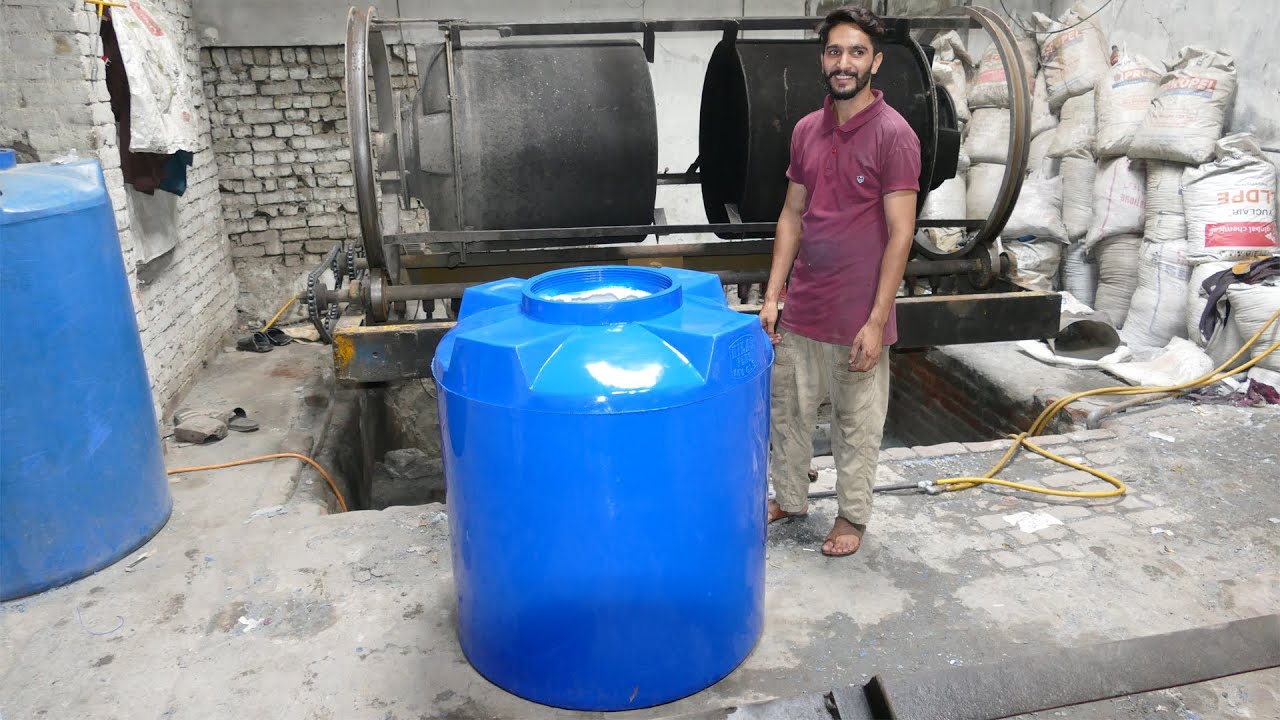 How a Plastic Water Tank is Made in the Factory - YouTube