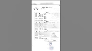 #bangalore north university#bnu#b.com#1st year exam time table#@studywithme683 #