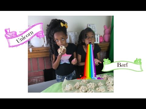 video Kids make Unicorn Barf Easy Rice-crispy treats, Worldwide Recipes Kids make Unicorn Barf Easy Rice-crispy treats
