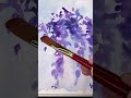 EASY Watercolor Wisteria- no drawing needed! #watercolor