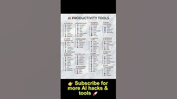 Stop Wasting Time: Use These AI Productivity Tools Now! #ai2025