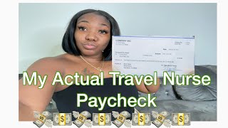 How Much Money Do Travel Nurses Make | My Actual Travel Nurse Paycheck & Contract | Christen Renae