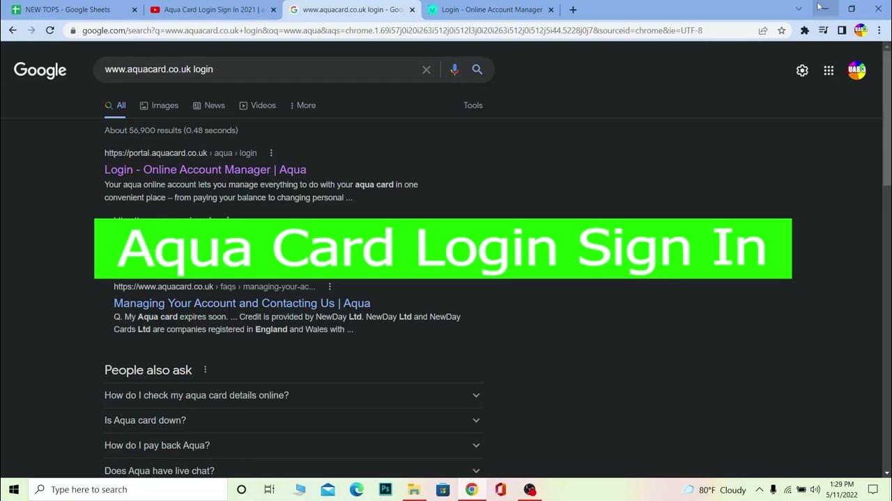 AQUA CARD LOGIN How To Login Aqua Credit Card Account Online (2022