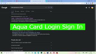 Aqua Card Login How To Login Aqua Credit Card Account Online 2022 Aquacard.co.uk