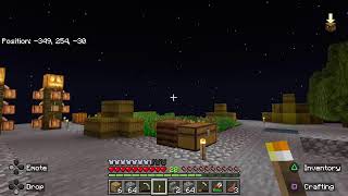 Minecraft starting with new world an talking to my viwers