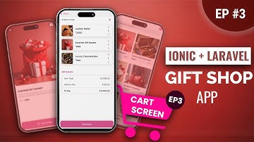Ionic Gift Shop App - Episode 3 - Cart Screen | Angular | Capacitor
