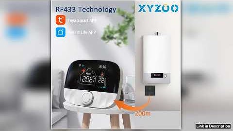 RF Wireless Thermostat Smart WiFi Floor Heating For Gas Boiler Battery Powered Tuya Temperature Con