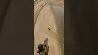 Lone boar double tapped on the river #conservation #hunting #aerialshooting