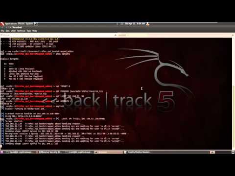 Mozilla Firefox Bootstrapped Add-on Social Engineering Code Execution Metasploit Demo
