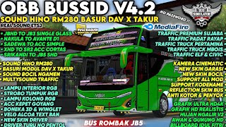 UPDATE 😱 OBB BUSSID V4.2 SOUND HINO RM280 BASURI DAV X TAKUR | Srikandi Rombak Jb5 | Bussid