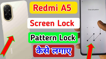 Redmi a5 screen lock setting | Redmi a5 me screen lock kaise lagaye | Redmi a5 5g mobile