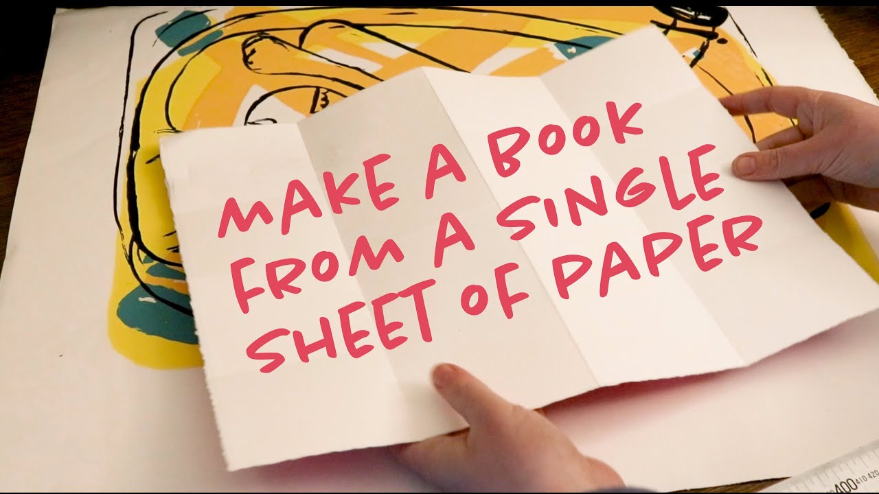 Fold a snake book from one piece of paper