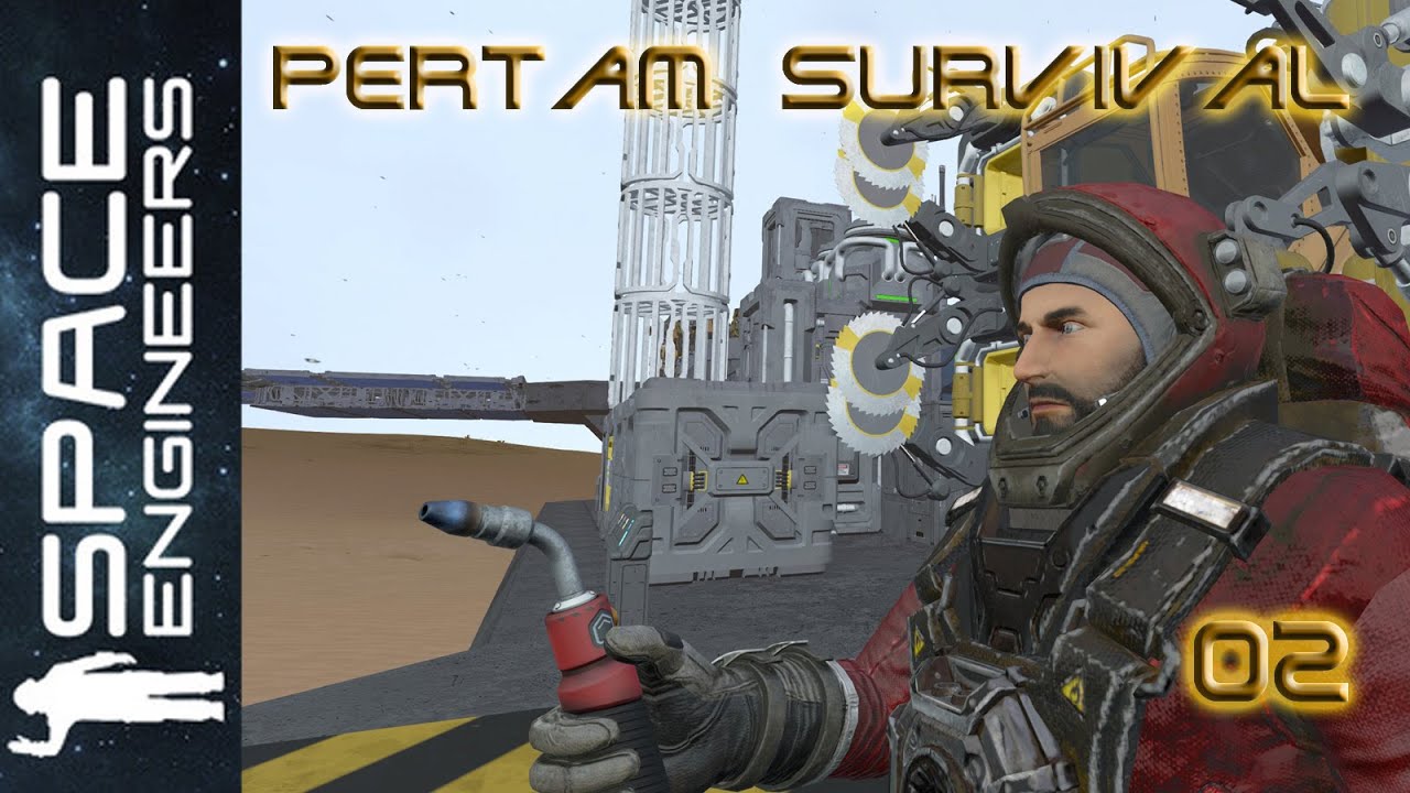Survival auf Pertam 02 - Mein erstes Gebäude - Space Engineers - YouTube