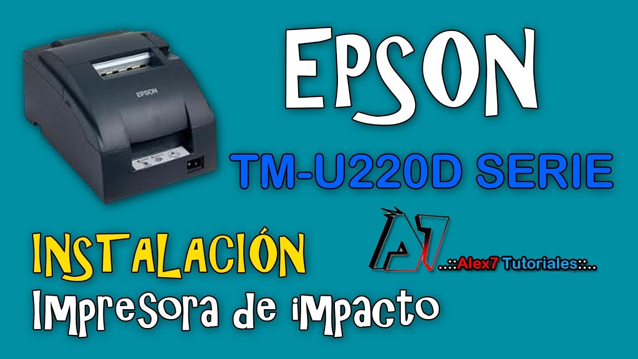 Como instalar impresora EPSON TM U220D Modelo M188D - YouTube