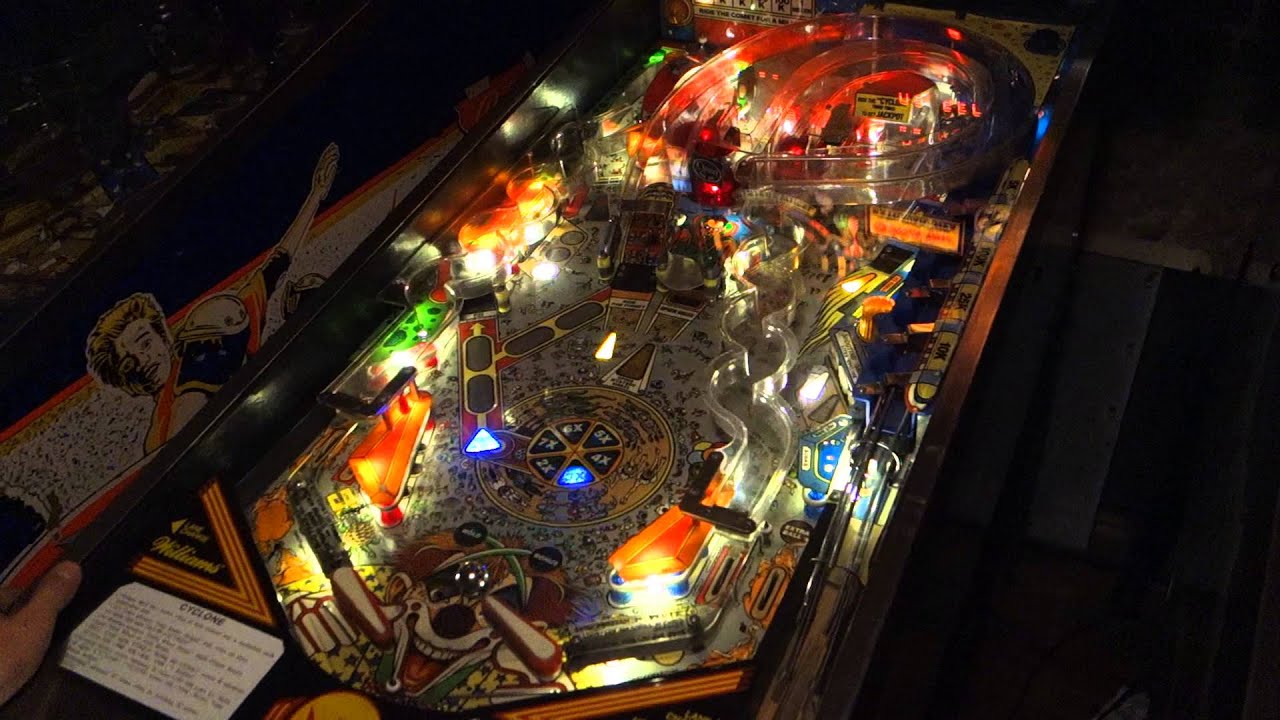 Cyclone Pinball Machine LED gameplay YouTube