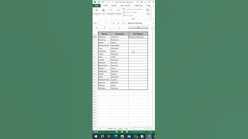 Flash Fill  Full Name  Excel tips & Tricks #ytshorts #exceltips #viralshorts