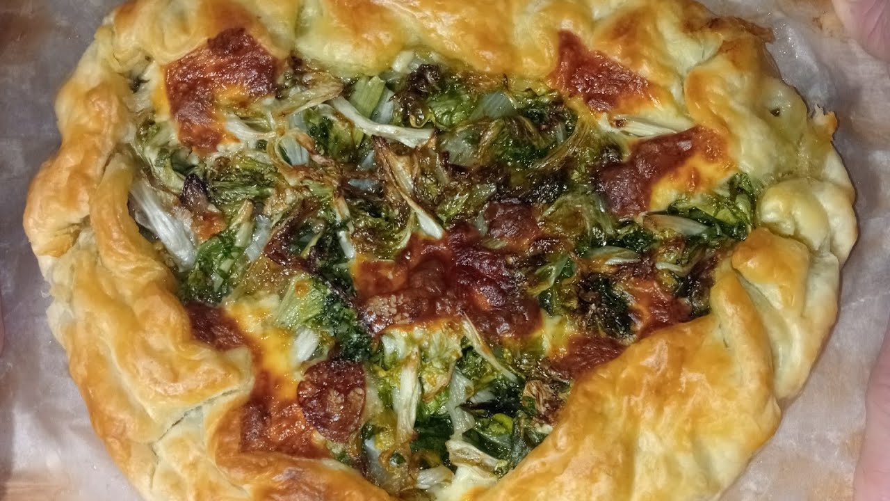Torta salata con scarola 😋
