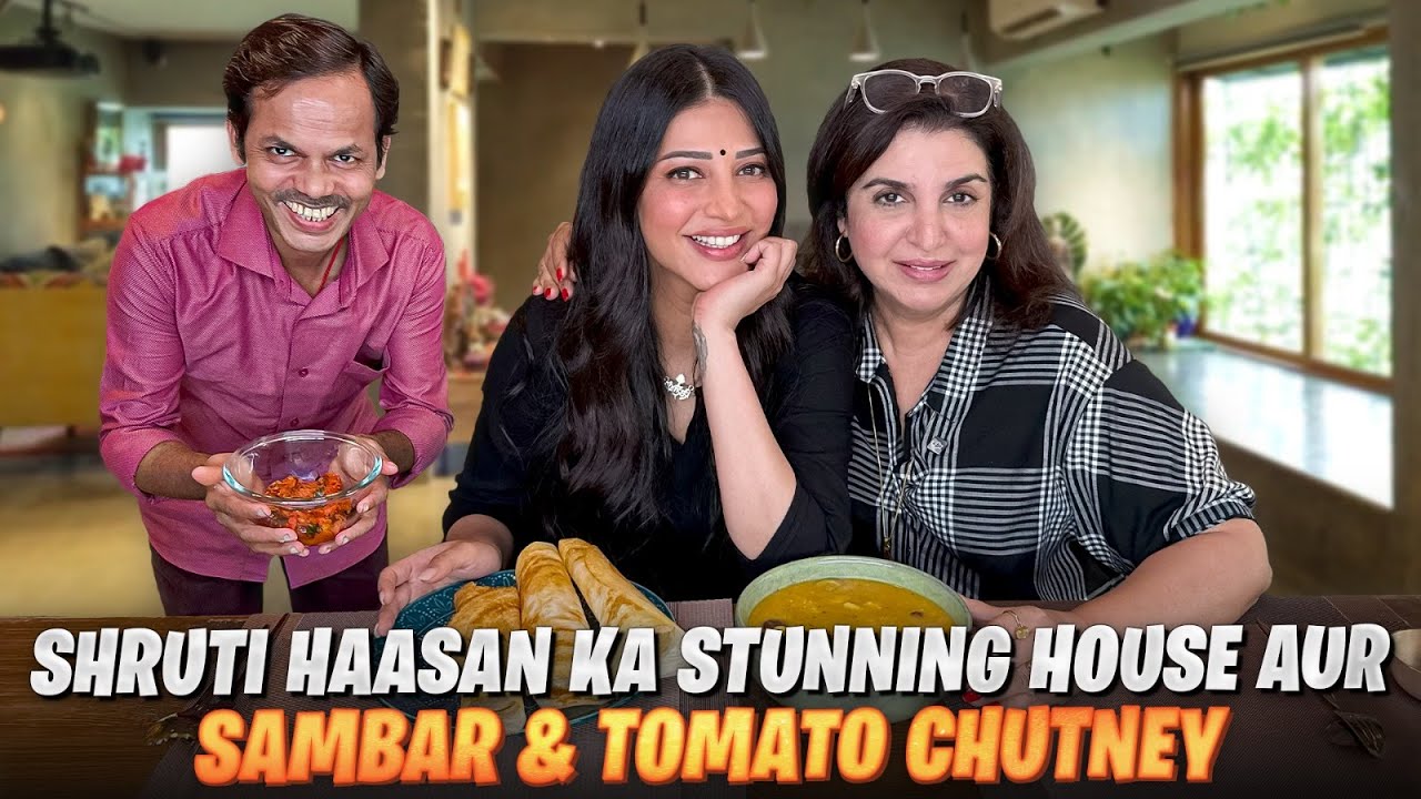 Shruti Haasan Ke Beautiful Ghar Mein Family, Food Aur Coolie Film Ki Baatein! @FarahKhanK