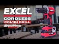 The brand new excel 18v brushless combi drill