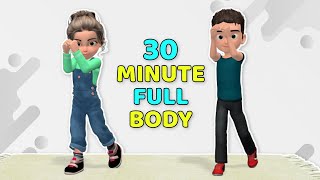 30 MINUTE FULL BODY WORKOUT - KIDS EXERCISE