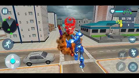 Dolphin Robot Jet Drone Transform Robot War: Blue Robot Transform - Android Gameplay