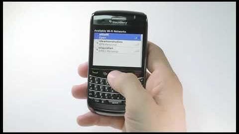 How to Set Up WiFi on a BlackBerry Bold 9700