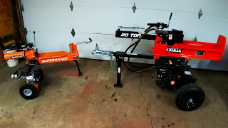 Comparing two 20-Ton Gas Log Splitters. Amazon & Tractor Supply Co.