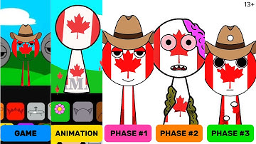 🇨🇦 Sprunki OC: Canada Game,Animation,Phase1,Phase2,Phase3