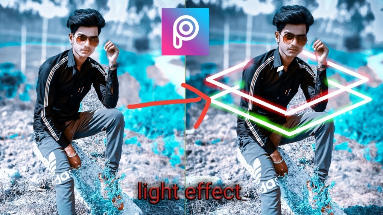 PicsArt editing light effect.______dpv YouTube