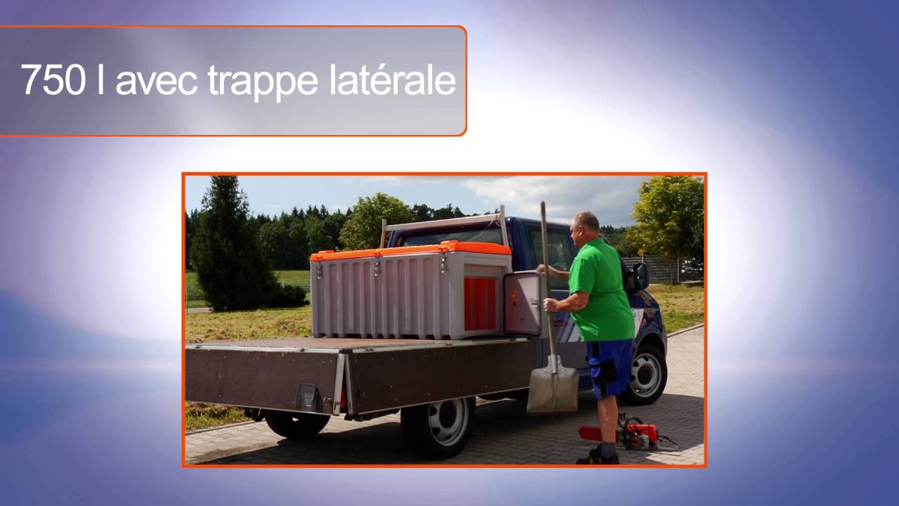 Coffre de chantier 750 trappe latérale