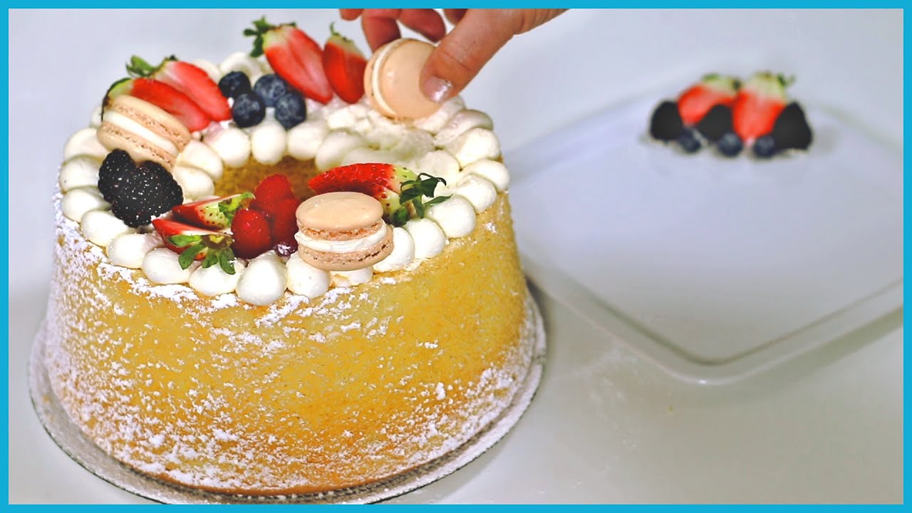 Chiffon cake decorate con video ricetta - ItalianCakes