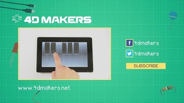 Electronic Piano featuring gen4-uLCD-70DCT-CLB