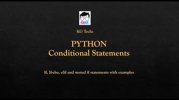 Conditional Statements in Python (If, If Else & If Elif Else ) | Python Tutorial 6