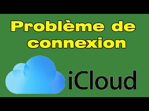 Problème de connection iCloud, iCloud ne fonctionne pas